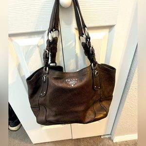 Authentic Prada Handbag Vit. Daino Antico Mordore'